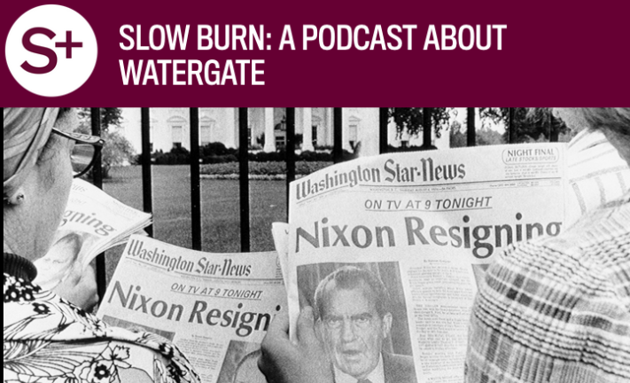 Slow Burn Watergate podcast cover image